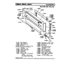 Maytag CDE851 backsplash/deluxe - accessory diagram