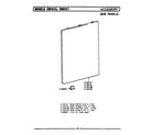 Maytag CDE851 side panels - accessory diagram
