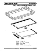 Grill cover, griddle & storage tray