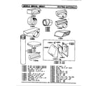 Maytag CDE820 venting materials diagram