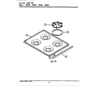 Maytag CRG705 top assembly diagram