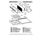 Maytag CWG450 drawer assembly diagram