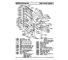 Maytag CWG450 front support assembly diagram