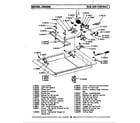 Maytag DCSG500 base & controls diagram