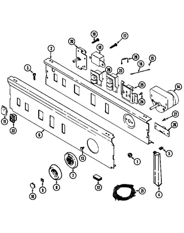 Control panel (lde8904ace) (lde8904acl) (ldg8904aae) (ldg8904aal)