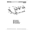 Maytag CRP382B valves & controls diagram