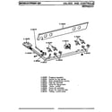 Maytag CRG501 valves & controls (series 01) diagram