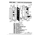 Maytag CWG300 front support assembly diagram