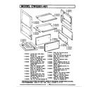 Maytag CWG301 oven assembly diagram