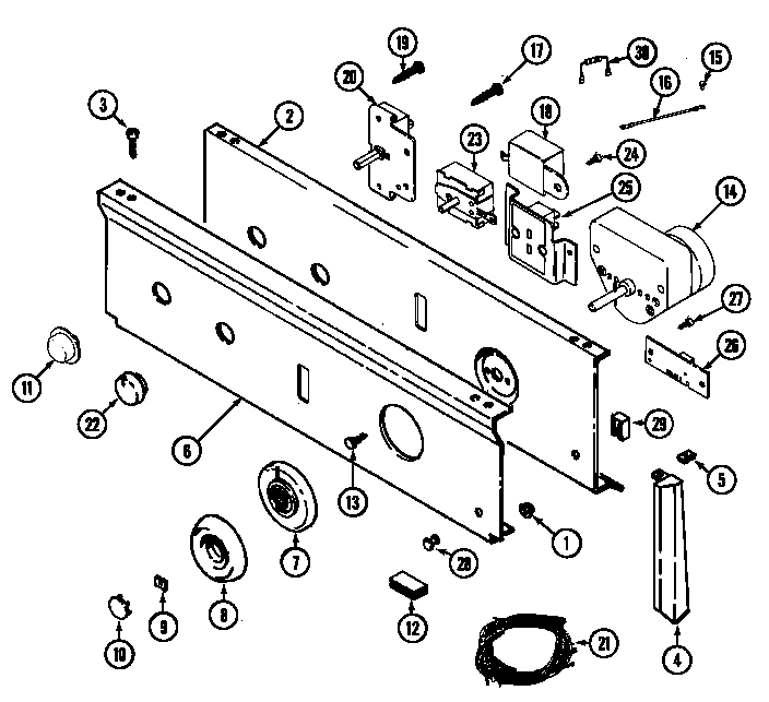 CONTROL PANEL (LDE9314ACM & LDG9314AAM) (LDE9314ACM) (LDG9314AAM)