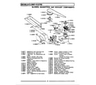 Maytag LCLE750 blower, magnetron & exhaust components diagram