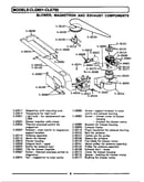 Blower, magnetron & exhaust components