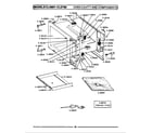 Maytag LCLE750 oven cavity & components diagram