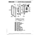 Maytag LCLG601 control panel & components diagram