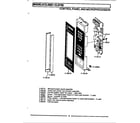 Maytag GCLG601 control panel & microprocessor diagram