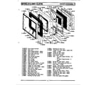 Maytag GCLG601 door assembly diagram
