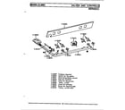 Maytag GCLG601 valves & controls diagram
