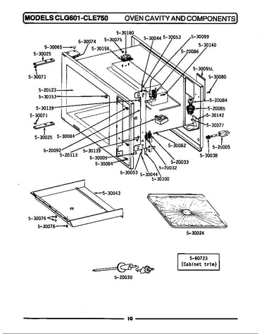 Oven cavity & components