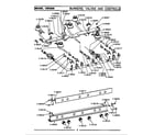 Maytag CBG500B burners, valves & controls diagram