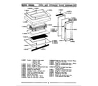 Maytag CBG500B oven & storage door assemblies diagram