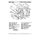 Maytag CBG500 front support assembly diagram