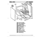 Maytag CBG500B oven assembly diagram