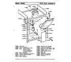 Maytag CBG500 rear view assembly diagram