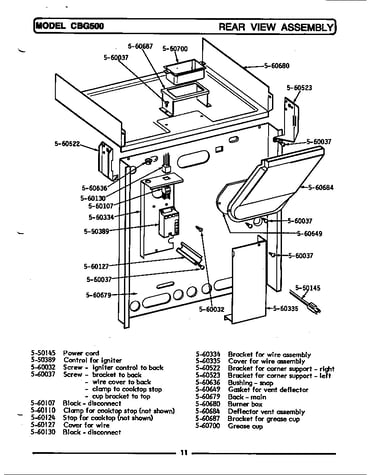 Rear view assembly