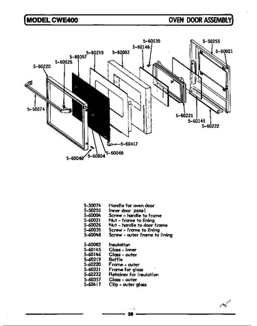 Oven door assembly