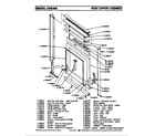 Maytag CWE400 front support assembly diagram
