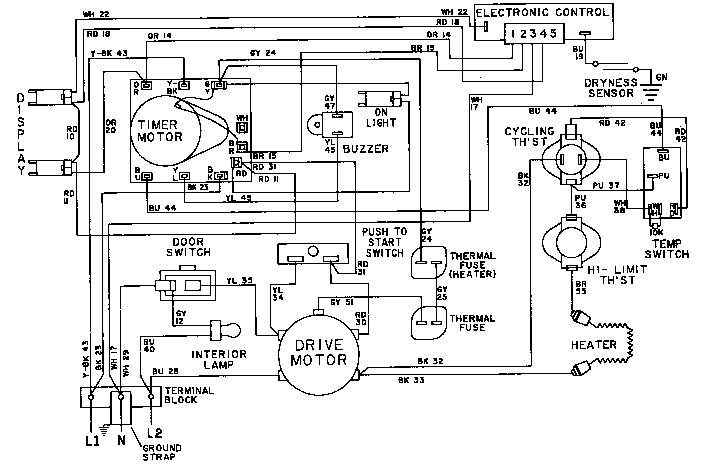 WIRING INSTRUCTIONS-LDE9334AC* (LDE9334ACE) (LDE9334ACL) (LDE9334ACM)