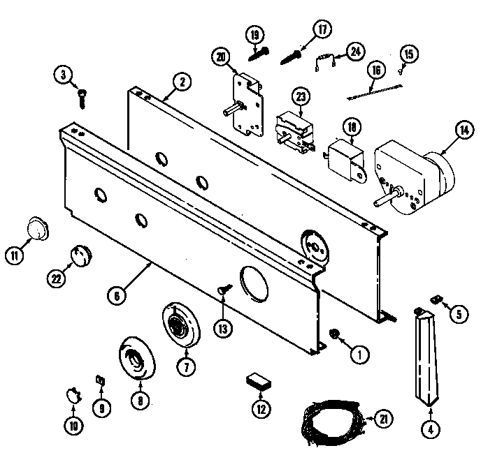 CONTROL PANEL (LDE8414ACM & LDG8414AAM) (LDE8414ACM) (LDG8414AAM)