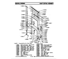 Maytag CWE500 front support assembly diagram