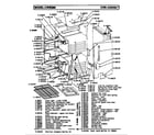 Maytag CWE500 oven assembly diagram
