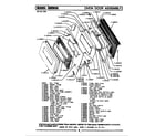 Maytag GCRE650 oven door assembly diagram