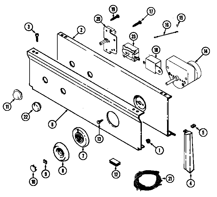 CONTROL PANEL (LDE8304ACM & LDG8304AAM) (LDE8304ACM) (LDG8304AAM)