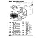 Maytag CWE1000 elements & racks diagram