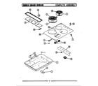 Maytag DCSE400 top assembly diagram