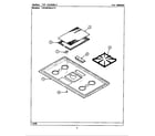 Maytag CBG5010AAW top assembly diagram