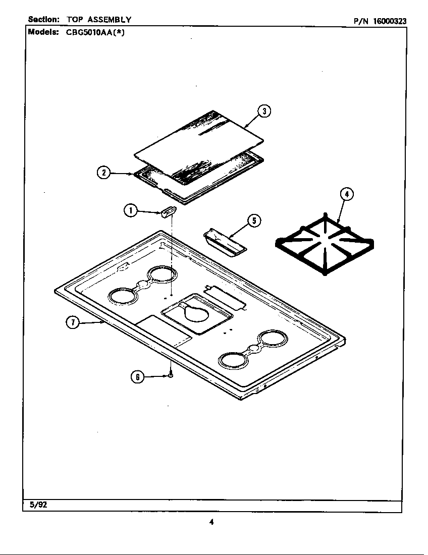 Top assembly