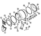 Maytag LDG8624AAL tumbler (lde8624ace) (lde8624acl) (lde8624ade) (ldg8624aae) (ldg8624aal) diagram