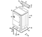 Maytag LDG8424AAL cabinet-front diagram