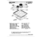 Maytag BCRE900 top assembly diagram