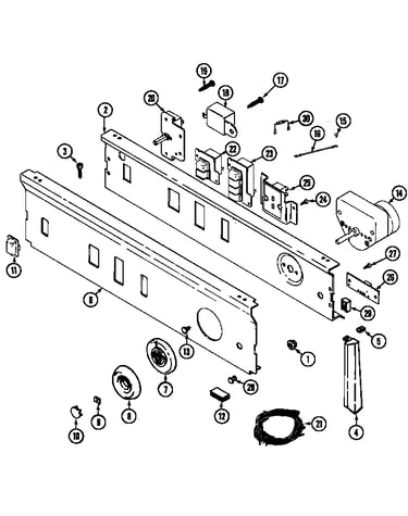 Control panel (lde6914acm & ldg6914aam) (lde6914acm) (ldg6914aam)