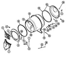 Maytag LDE5004ACW tumbler diagram