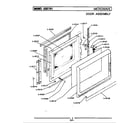 Maytag CCE701 door assembly/microwave diagram