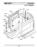 Door assembly/microwave