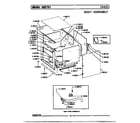 Maytag GCCE701 body assembly diagram