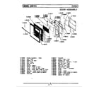 Maytag GCCE701 door assembly diagram