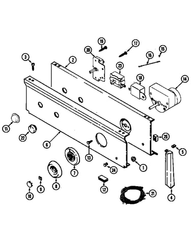 Control panel (lde7304acm & lde7304adm) (lde7304acm) (lde7304adm)